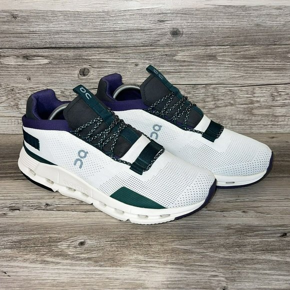 On Running Shoes - On Cloudnova Cloudtec Running Shoes Womens Size 11 White Purple Green Training